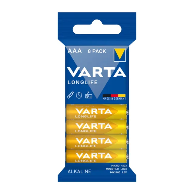 Varta Alkalické baterie Longlife AAA  8 ks