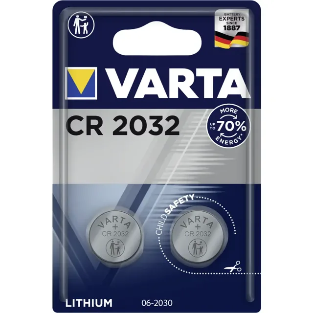 Varta Lithium baterie CR2032  2 ks