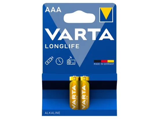 VARTA Longlife AAA alkalické baterie 2 ks