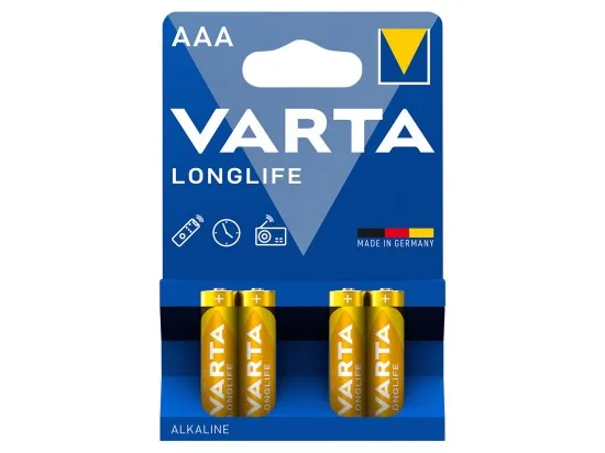 Varta Longlife AAA alkalické baterie 4 ks