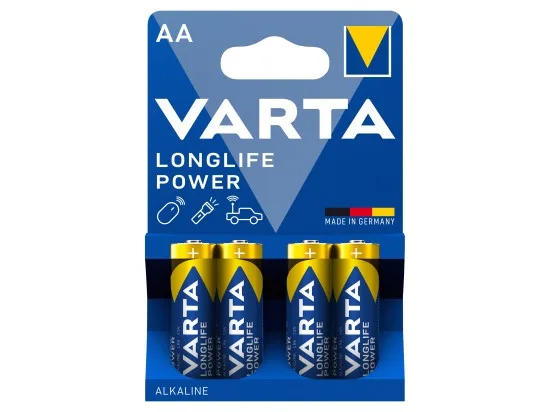 VARTA Longlife Power AA alkalické baterie 4 ks