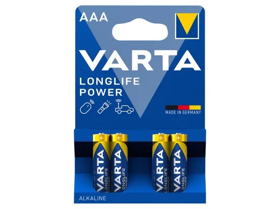 VARTA Longlife Power AAA alkalické baterie 4 ks