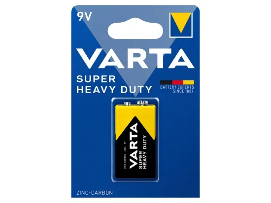 VARTA Super Heavy Duty 9V zinko-uhlíková baterie 1 ks