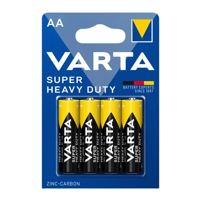 Varta Zinko-uhlíkové baterie Super Heavy Duty AA 4 ks