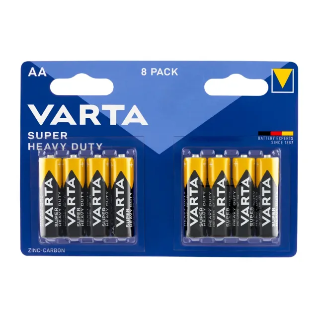 Varta Zinko-uhlíkové baterie Super Heavy Duty AA  8 ks