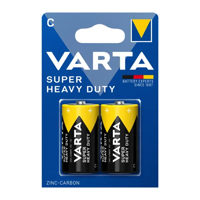 Varta Zinko-uhlíkové baterie Super Heavy Duty C