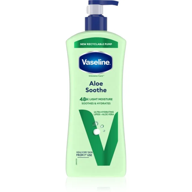 Vaseline Aloe Soothe tělové hydratační mléko s aloe vera 600 ml
