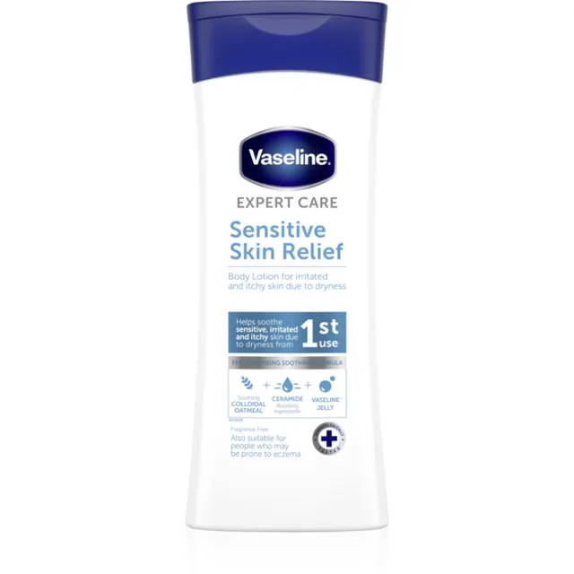Vaseline Sensitive Skin Relief tělové mléko pro citlivou pokožku 400 ml