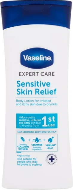 Vaseline Tělové mléko Expert Care Sensitive Skin Relief (Body Lotion) 400 ml