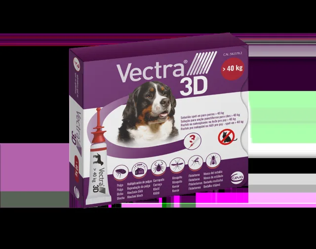 Vectra 3D spot-on pro psy XL (> 40 kg) 3 pipety