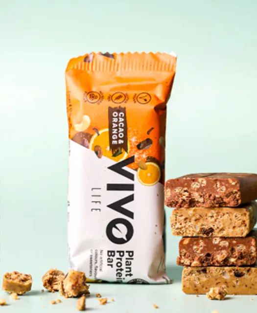 VEGAN Protein tyčinka VIVO LIFE - Kakao & Orange (1ks)