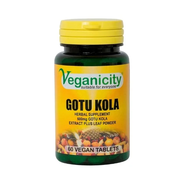 Veganicity Gotu Kola 600mg, 60 tablet