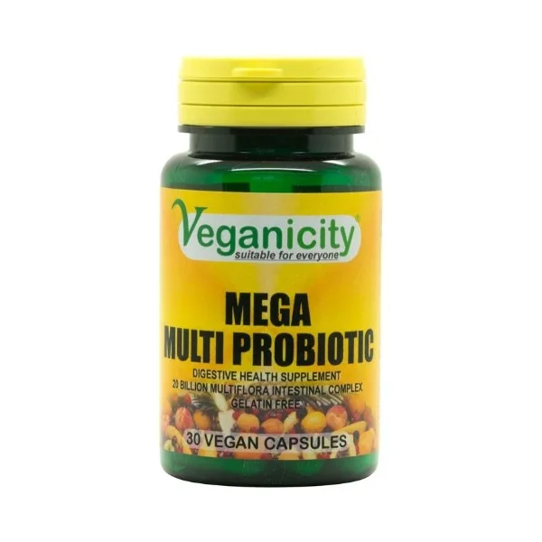 Veganicity Mega Multi Probiotic - 20 miliard prospěšných bakterií 30 kapslí