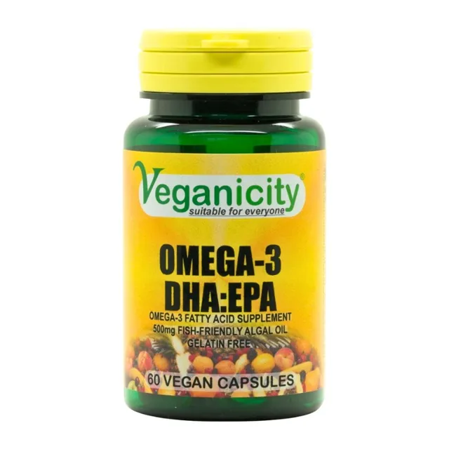 Veganicity Omega-3 DHA:EPA 500 mg 60 kapslí