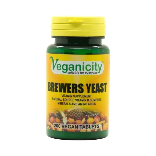 Veganicity Pivovarské kvasnice 300 mg 200 tablet