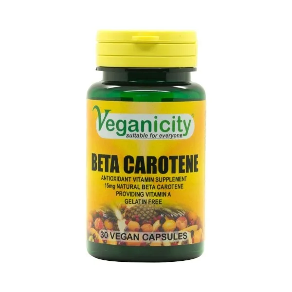 Veganicity přírodní betakaroten 15 mg, 30 vegan kapslí