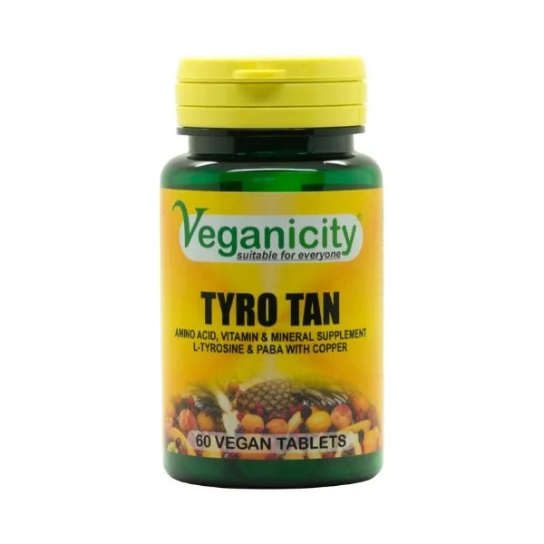 Veganicity Tyro Tan - podpora pro zdravé opálení, 60 tablet