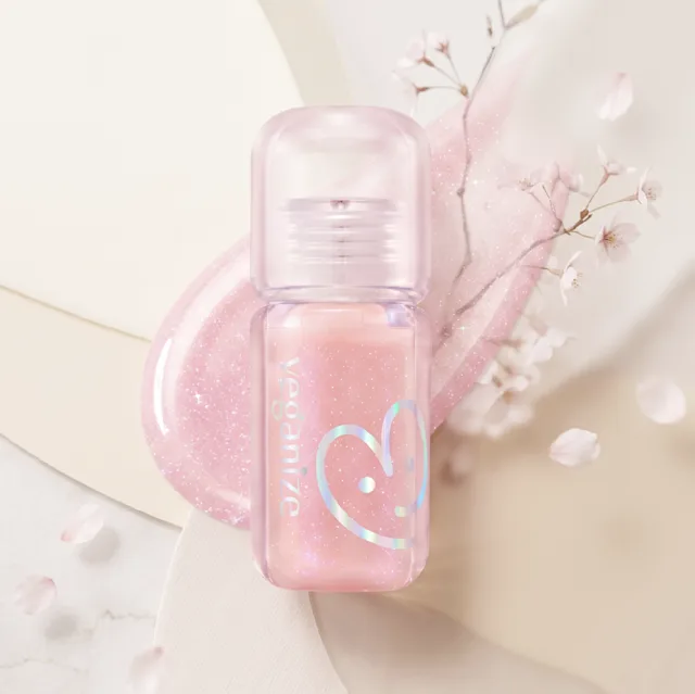 VEGANIZE - 4D Jewelshine Lip Oil Pearl Gloss 02 Fairy Pink - Třpytivý olej na rty s perleťovým leskem - 4 g