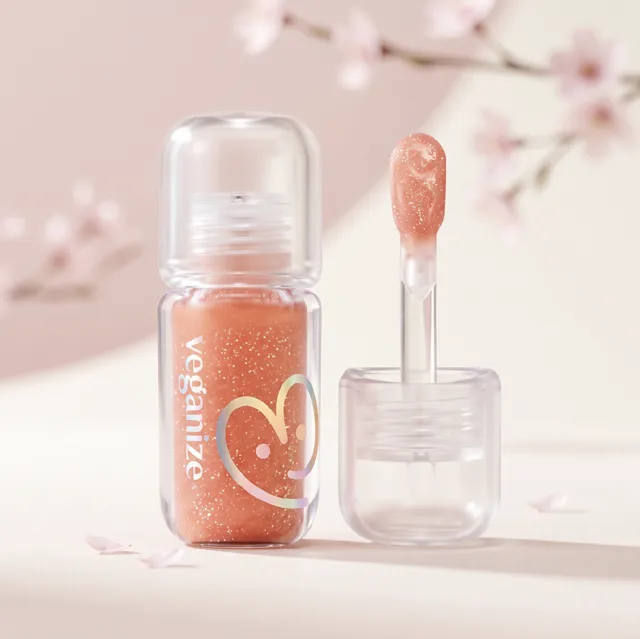 VEGANIZE - 4D Jewelshine Lip Oil Pearl Gloss 03 Rose Fog - Třpytivý olej na rty s perleťovým leskem - 4 g
