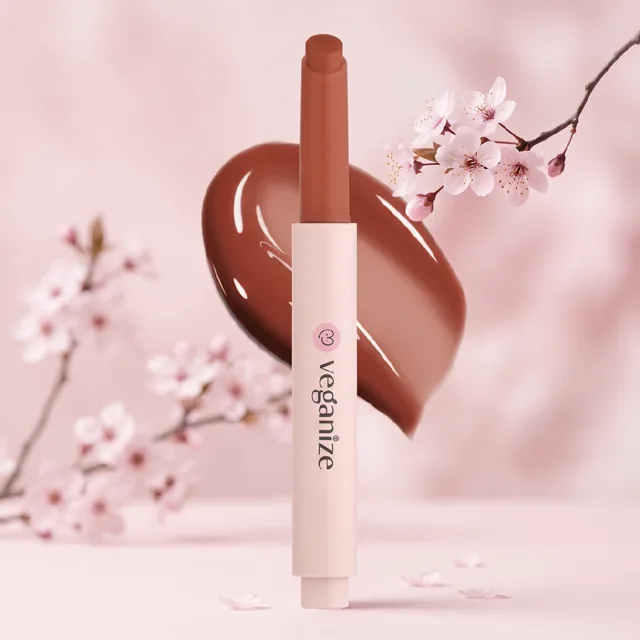 VEGANIZE - Collagen Lip Glass Balm 06. Noble Brick - Kolagenový balzám na rty - 1,8 g