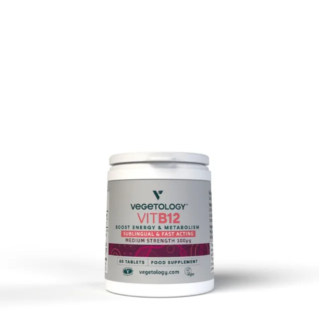 Vegetology Vitamin B12 pod jazyk, 100 µg 60 tablet