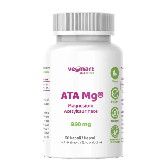 Vegmart ATA Mg® 475 mg, 60 kapslí