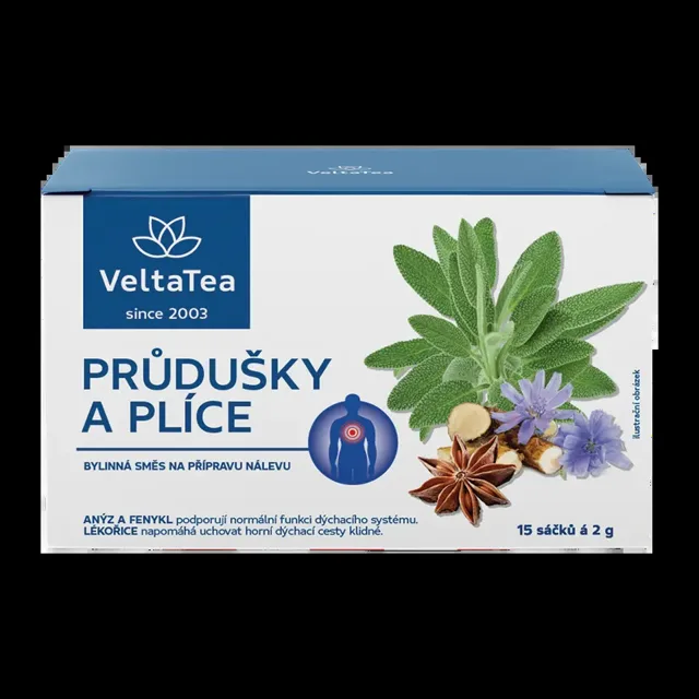 Velta Tea Bylinná čajová směs Průdušky a plíce 30 g