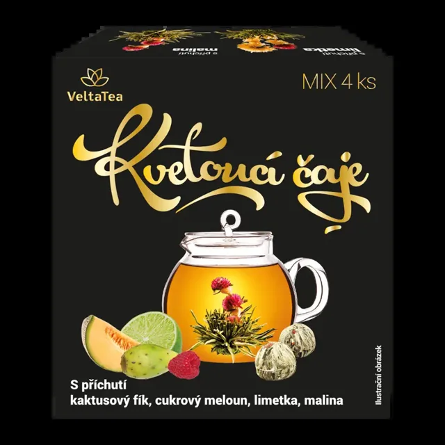 Velta Tea Zelený kvetoucí čaj Mix Silver 4 ks