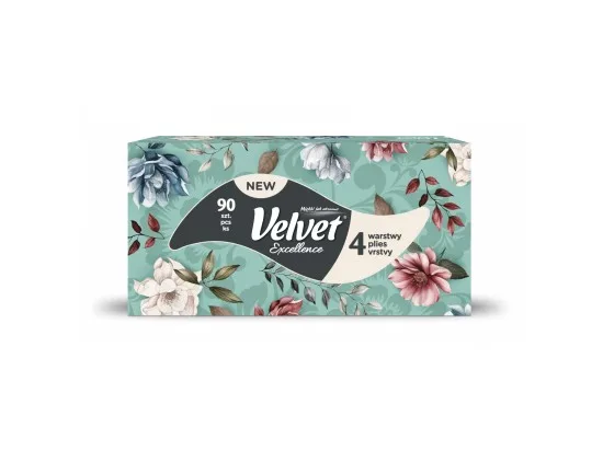 Velvet Excellence kapesníky 4vrstvé 90 ks