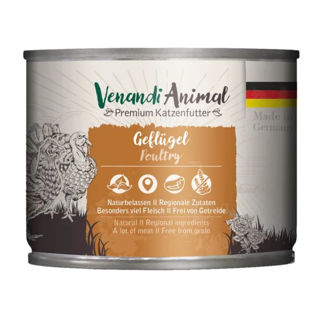 Venandi Animal 6 x 200 g - drůbeží