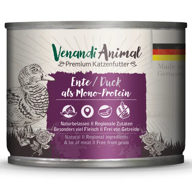 Venandi Animal Monoprotein 6 x 200 g - kachní