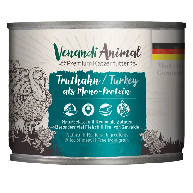 Venandi Animal Monoprotein 6 x 200 g - krůtí