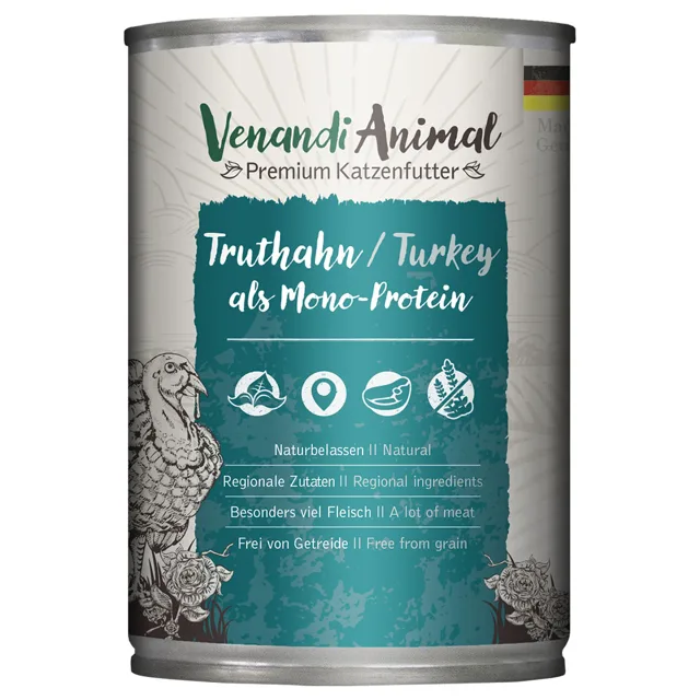 Venandi Animal Monoprotein 6 x 400 g - krůtí