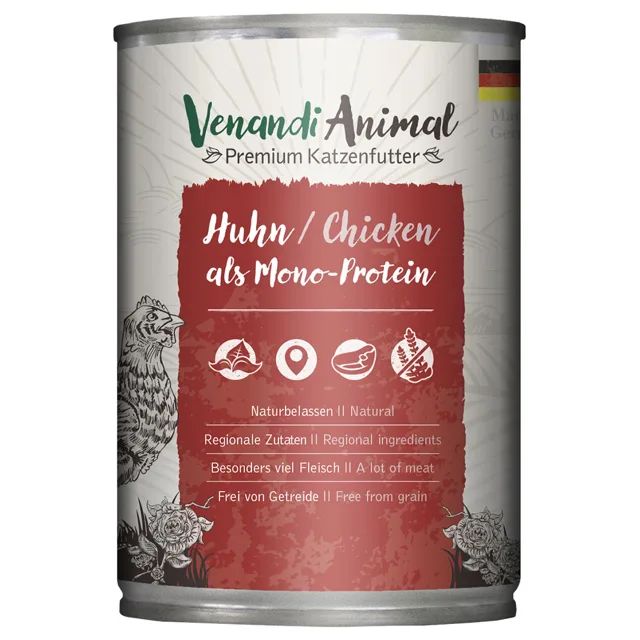 Venandi Animal Monoprotein 6 x 400 g - kuřecí
