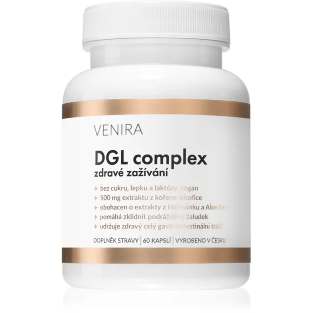 Venira DGL complex kapsle pro podporu zažívání 60 cps
