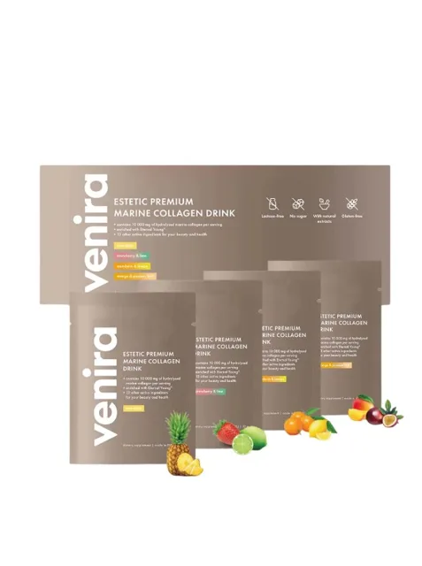 Venira Estetic Premium Kolagenový drink- mix příchutí 40 sáčků