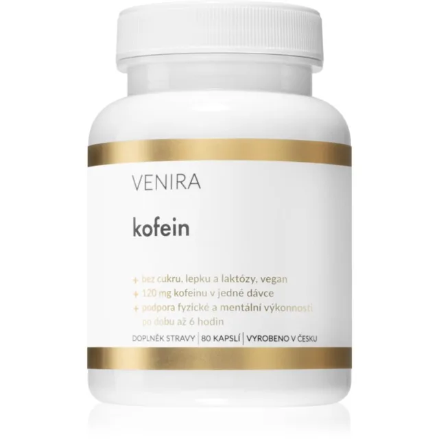 Venira Kofein kapsle pro udržení energie a kognitivní výkonnosti 80 cps