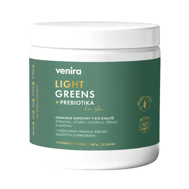 Venira Light greens+prebiotika hruška 168 g