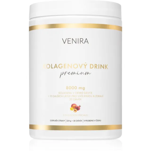 Venira PREMIUM kolagenový drink prášek na přípravu nápoje pro krásné vlasy, pleť a nehty příchuť Exotic Mix 324 g