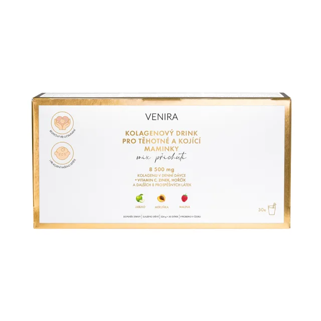 Venira Premium kolagenový drink pro těhotné a kojící maminky mix příchutí 30 sáčků