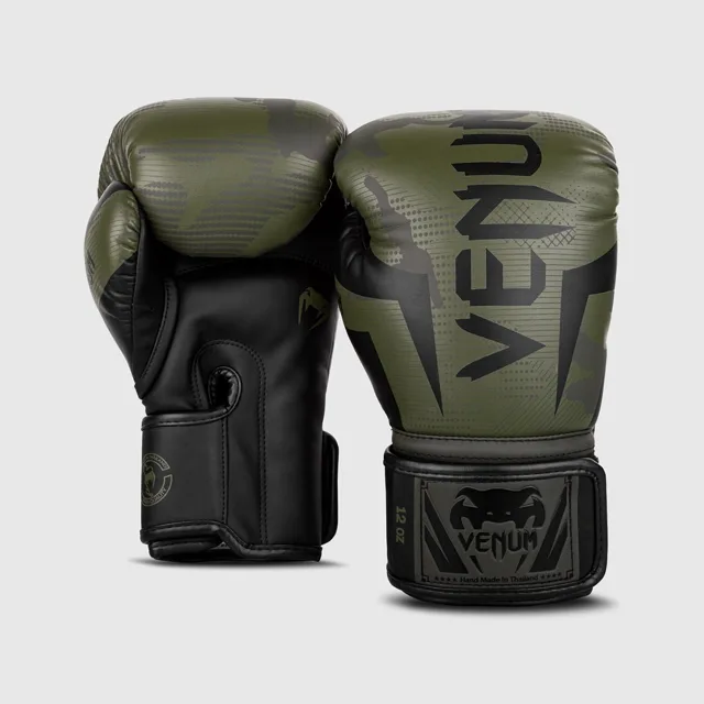 Venum Boxerské rukavice Elite Khaki Camo