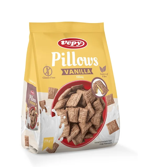 Vepy Pillows Vanilla s vanilkovou náplní bez lepku 275 g