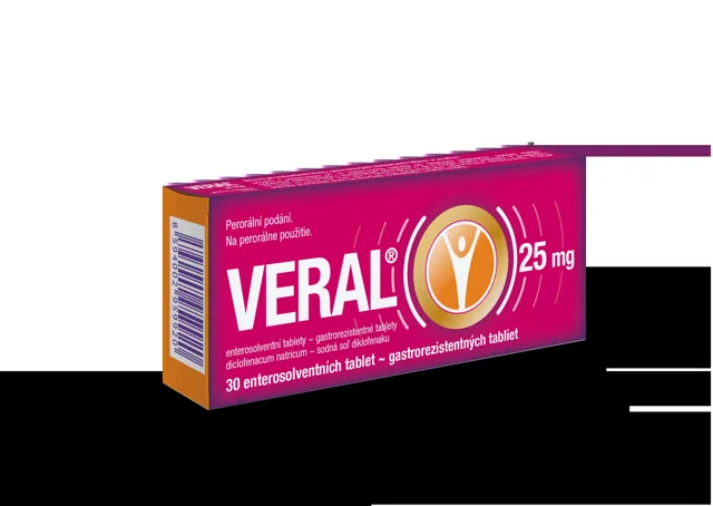 Veral 25 mg por.tbl.ent. 30 x 25 mg