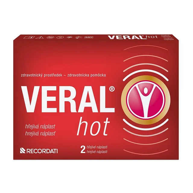 VERAL HOT hřejivá náplast 2 kusy