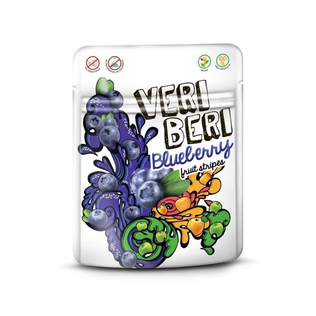 Veri Beri 100% ovocné plátky borůvka kusy 1 ks