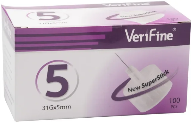 Verifine jehly 5 31G 0,25 x 5 mm 100 ks