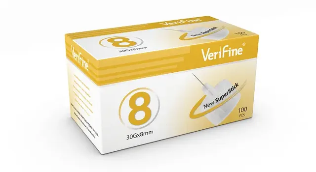 Verifine jehly 8 30G 0,30 x 8 mm 100 ks