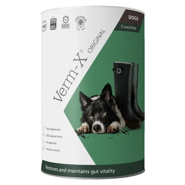 VERM-X Přírodní granule proti střevním parazitům pro psy 325 g