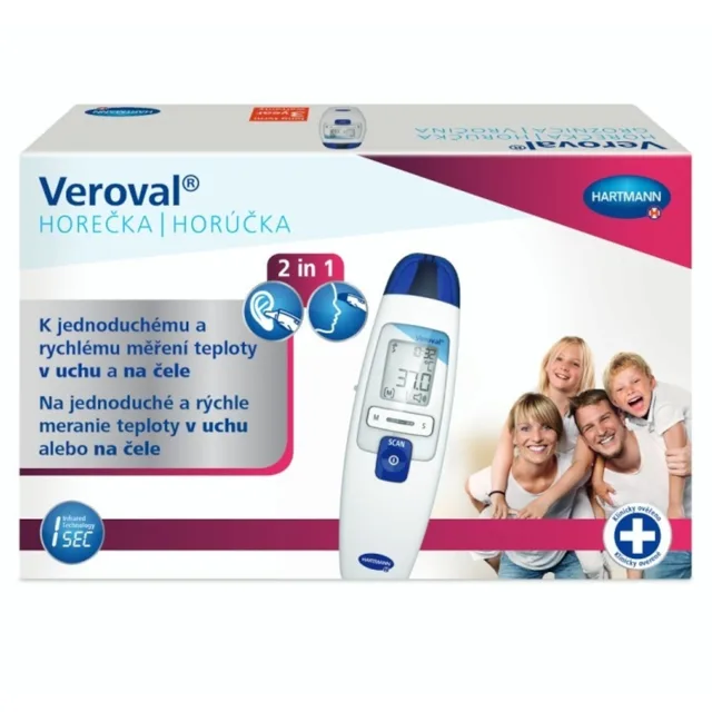 Veroval Dotykový infračervený teploměr (duoscan)