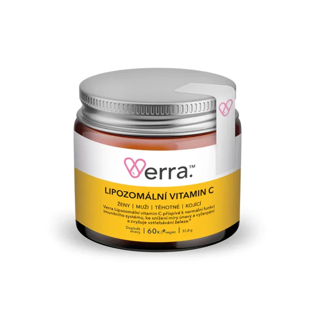 Verra Lipozomální Vitamín C 1000 mg, 60 kapslí